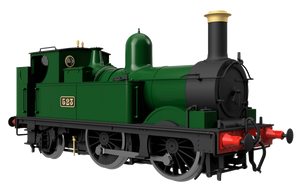 GWR 517 Class 0-4-2 524 Lined Chocolate Steam Locomotive