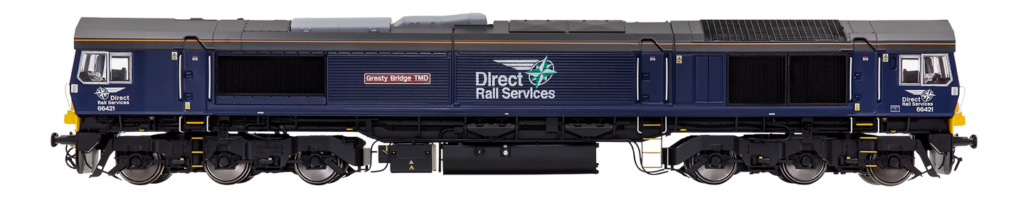 7D-066-004DS Class 66 421 New DRS Livery Diesel Locomotive - DCC Deluxe Sound Fitted