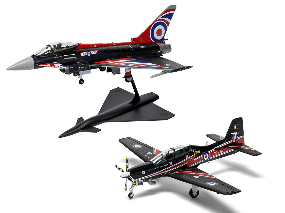 A40003 Eurofighter Typhoon FGR.4 "Blackjack" & Shorts Tucano T.1 - Twin Pack Model Kit