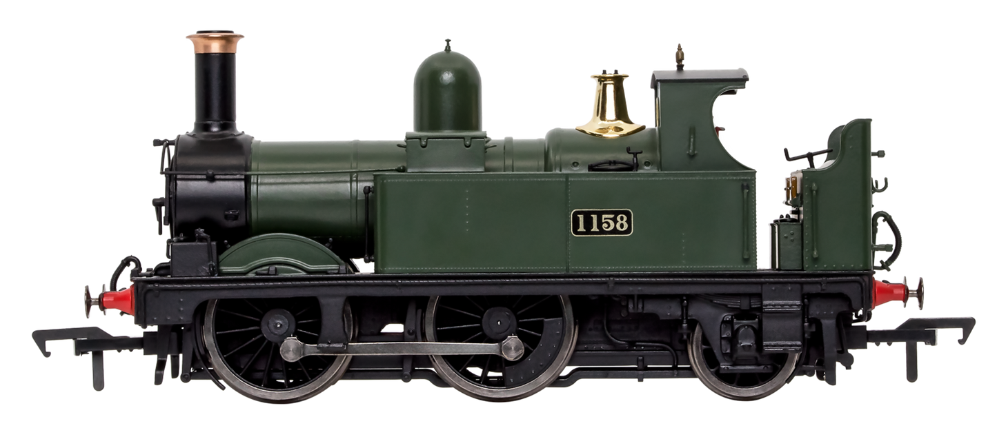 GWR 517 Class 0-4-2 1158 G.W. Green Steam Locomotive - DCC Sound