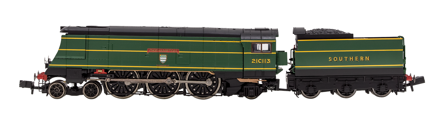 West Country ‘Okehampton’ 21C113 SR Malachite Green Crest - DCC Sound Fitted