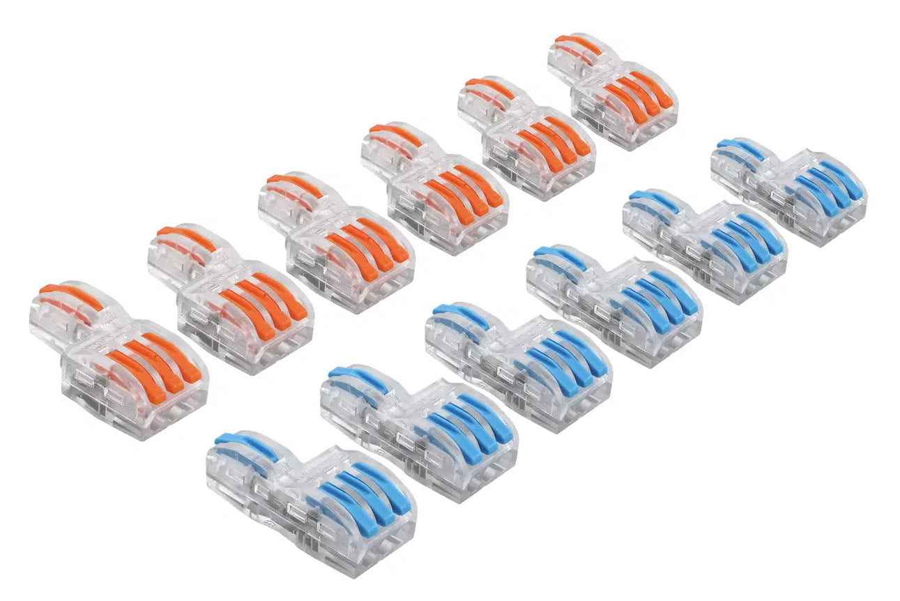 DCW-iLSS.12 Solder-Free 1 Terminal-IN, 3 Terminal-OUT i-Link Connectors (12-pack)