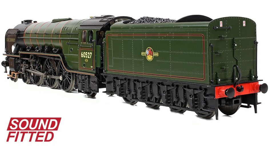 31-528BSF LNER Peppercorn A2 60527 'Sun Chariot' BR Lined Green (Late Crest) Steam Locomotive - DCC Sound