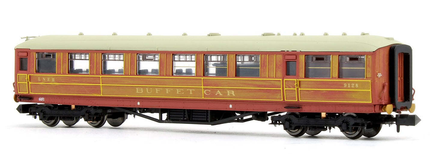 Pre-Owned 2P-011-305 Gresley LNER teak Buffet Coach 9128