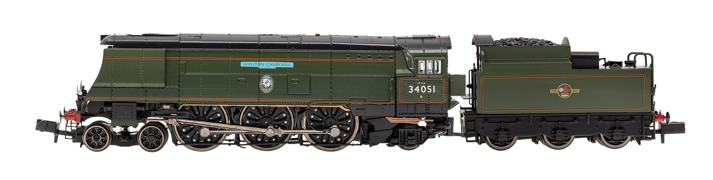 Battle of Britain ‘Winston Churchill’ 34051 BR Green Late Crest