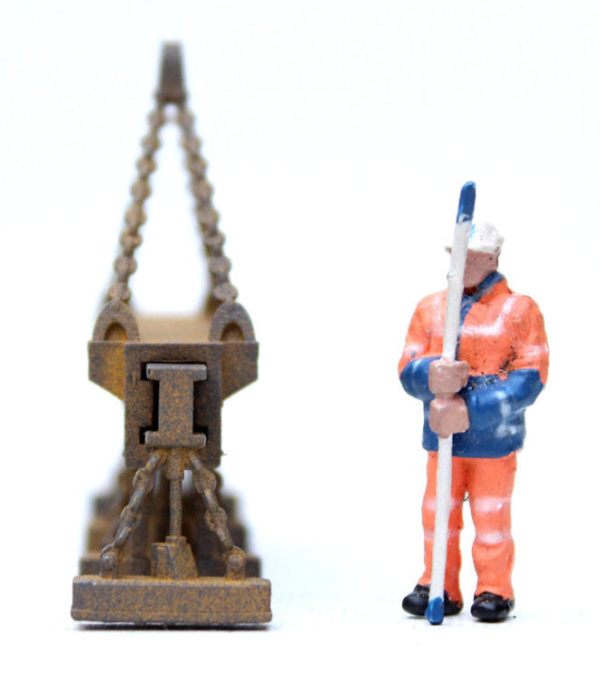 Plate Lift Electromagnet Crane Attachment PAINTED - 1:76 OO Gauge