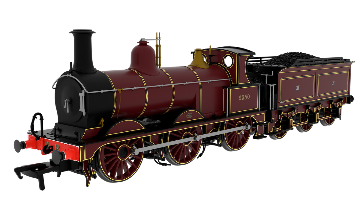 837501 MR Class M 0-6-0 - No.2250 MR Fully Lined Crimson Steam Locomotive - DCC Sound