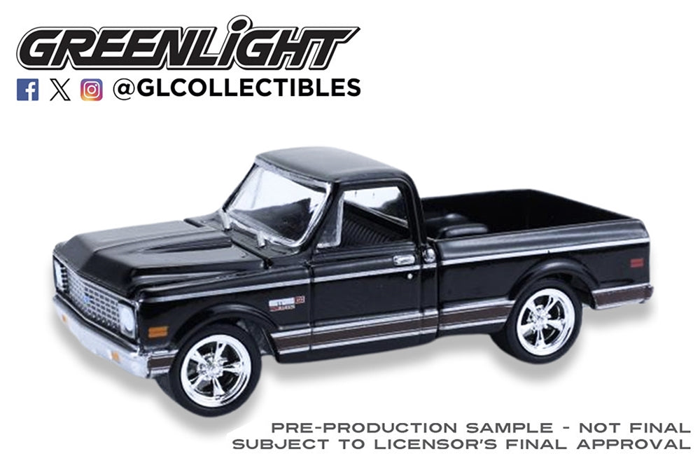 Chevy Cheyenne C10 Short Bed 1972 - Black