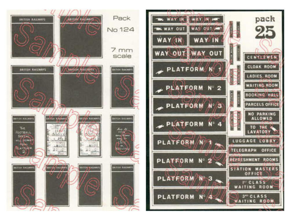 Station & Carriage Prints Signage Set