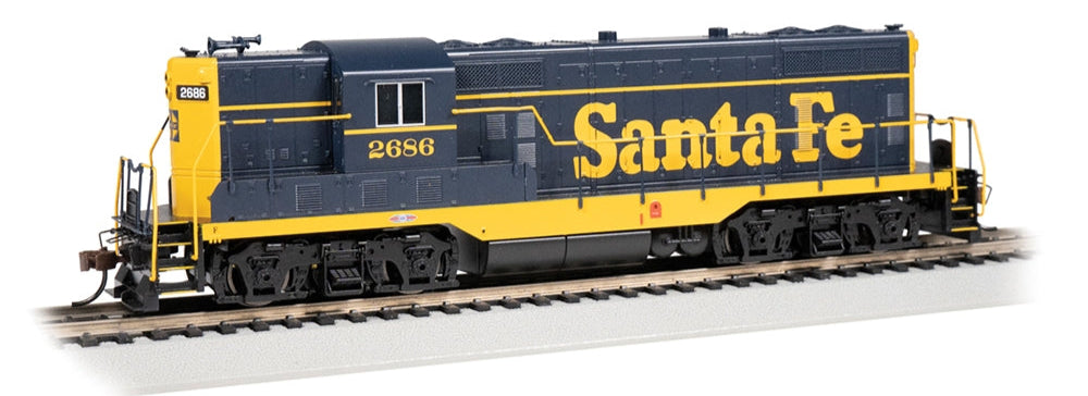 GP7 - Santa Fe #2686 (Blue & Yellow) Diesel Locomotive - DCC Sound
