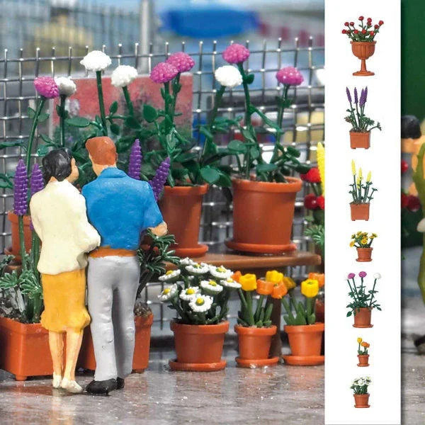 BUS1209 Flowerpot Set With Flowers