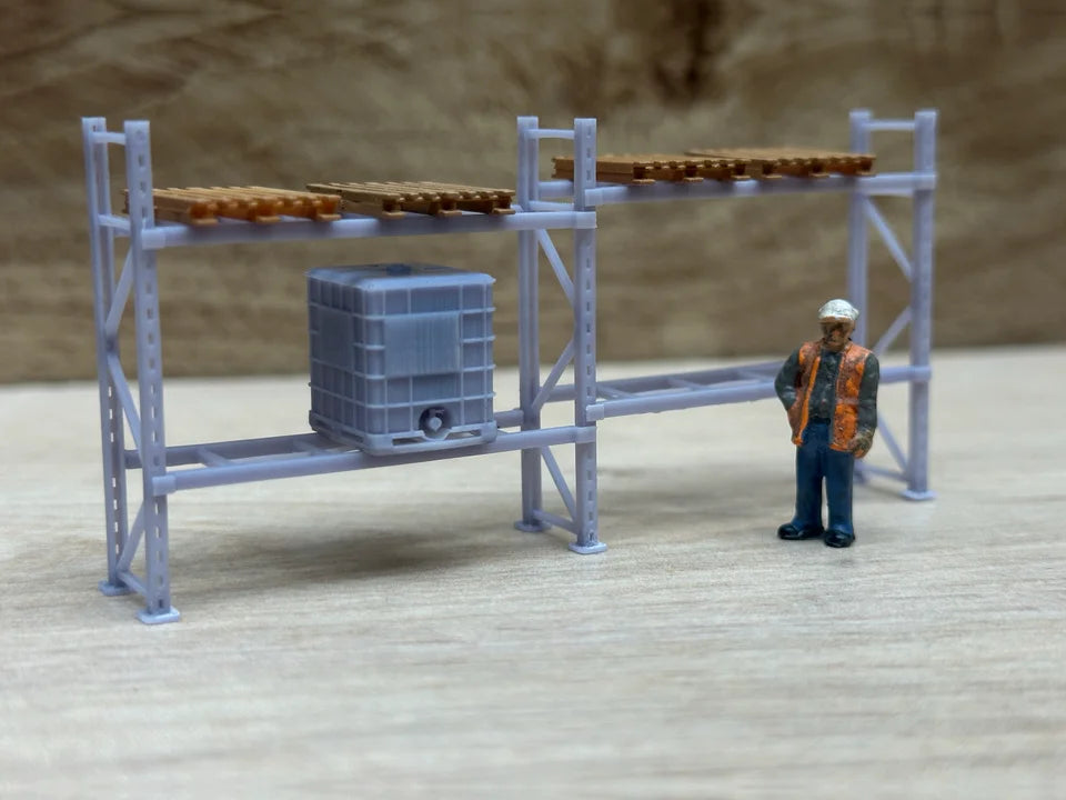 OO Gauge Pallet Racking (Single Pack) - Unpainted