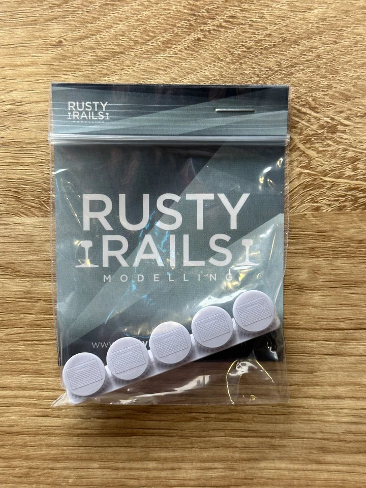 OO Gauge Manhole Covers (Pack of 5) - Unpainted