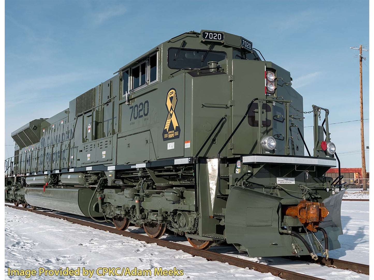 176-8541-S SD70ACU Diesel CP Military Heritage 7020 Green - DCC-Sound