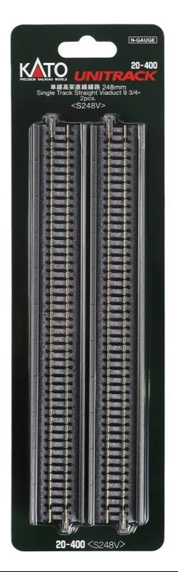 Kato 20-400 Single Straight Viaduct Track 248mm (2)