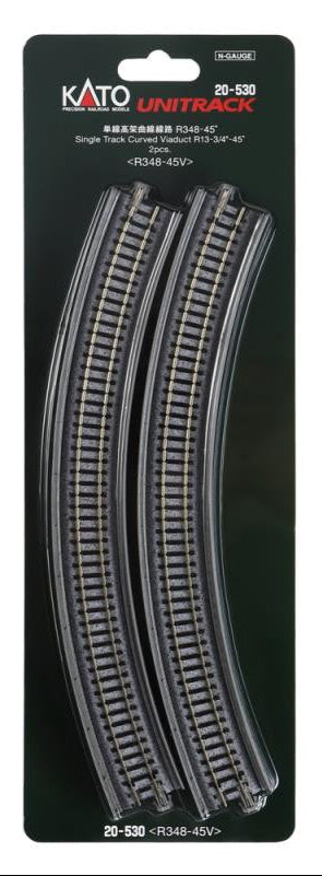 Kato 20-530 Single Track Curved Viaduct Radius 348mm 45 Deg.(2)