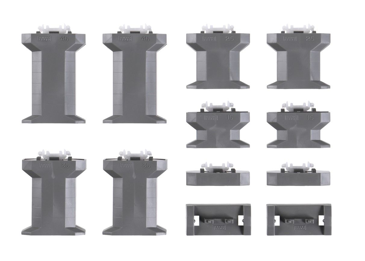 Unitrack Single Track Gradual Incline Pier Set