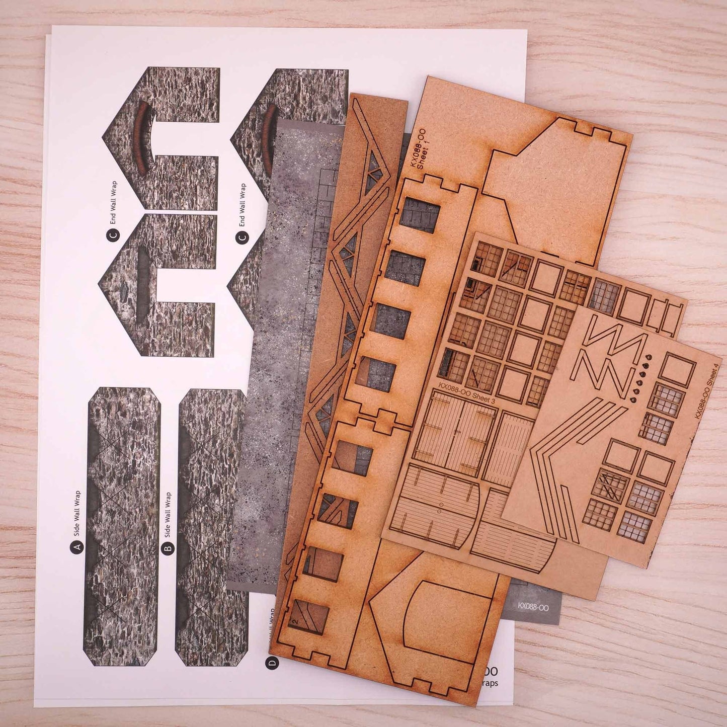 KX088 OO/HO Pearces Machine Shop Model Kit