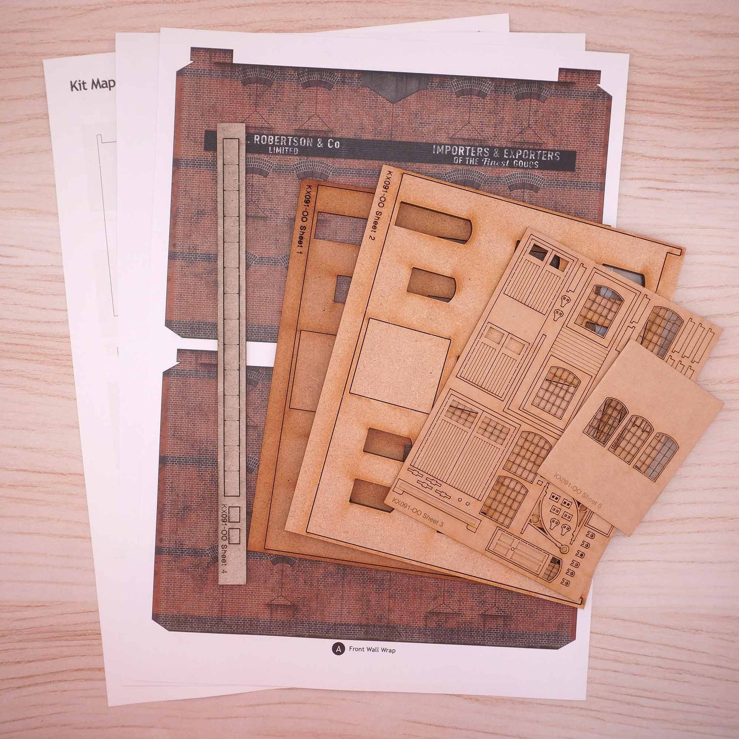 KX091 OO Ultra-Low Relief Bonded Warehouse Model Kit