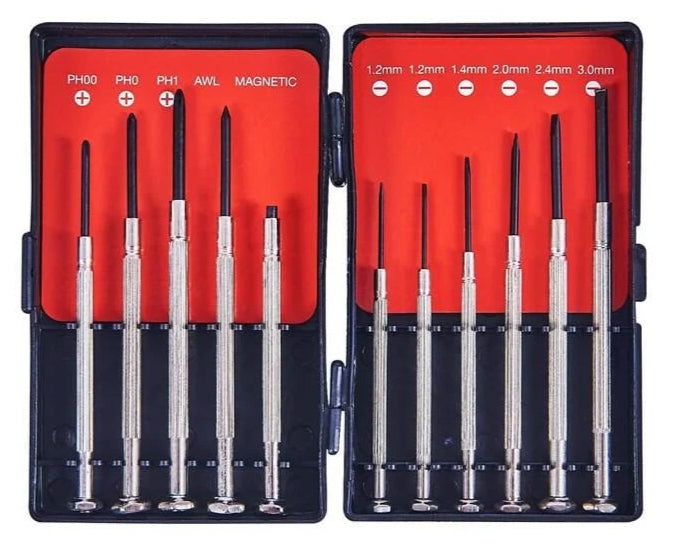 11 Piece precision screwdriver set