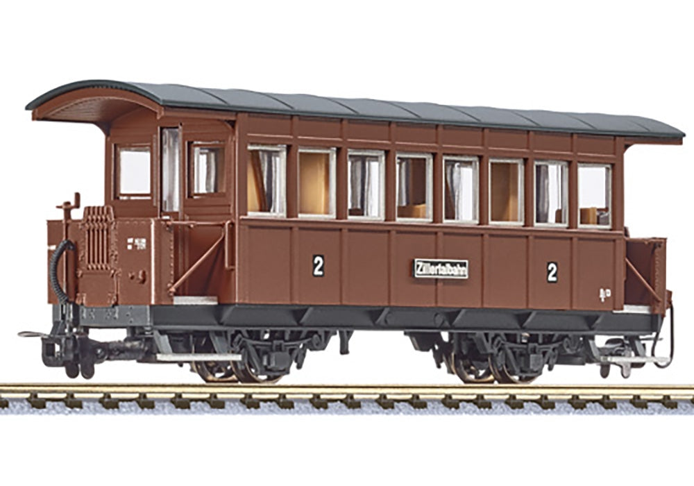 L344362 Passenger Coach, 2nd Class, Bi/s 13, Zillertalbahn Brown