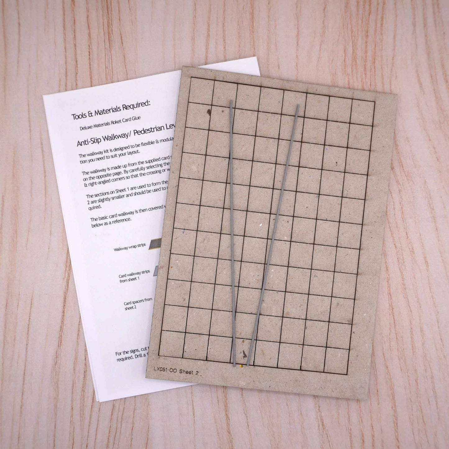 Foot Crossing/Pedestrian Level Crossing/Anti-Slip Walkway Model Kit