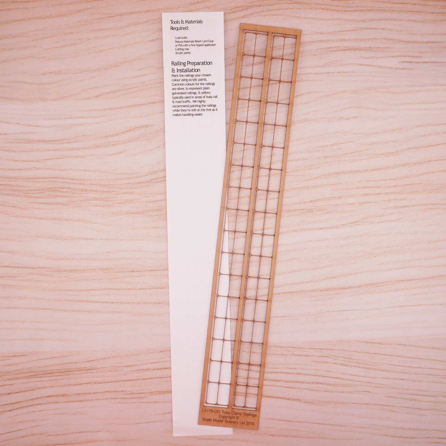 LX176 OO/HO Tubeclamp Railings Model Kit