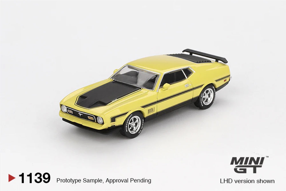 MGT01139-L Ford Mustang Mach1 Grabber Yellow (LHD)