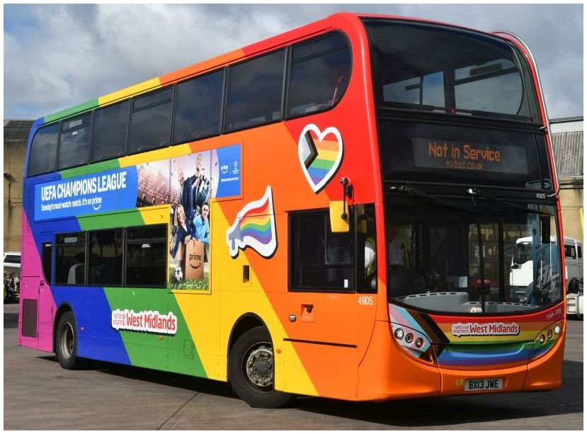 UK6211 Pride Alexander Dennis Enviro400 West Midlands National Express (4905 - BX13 JWE)
