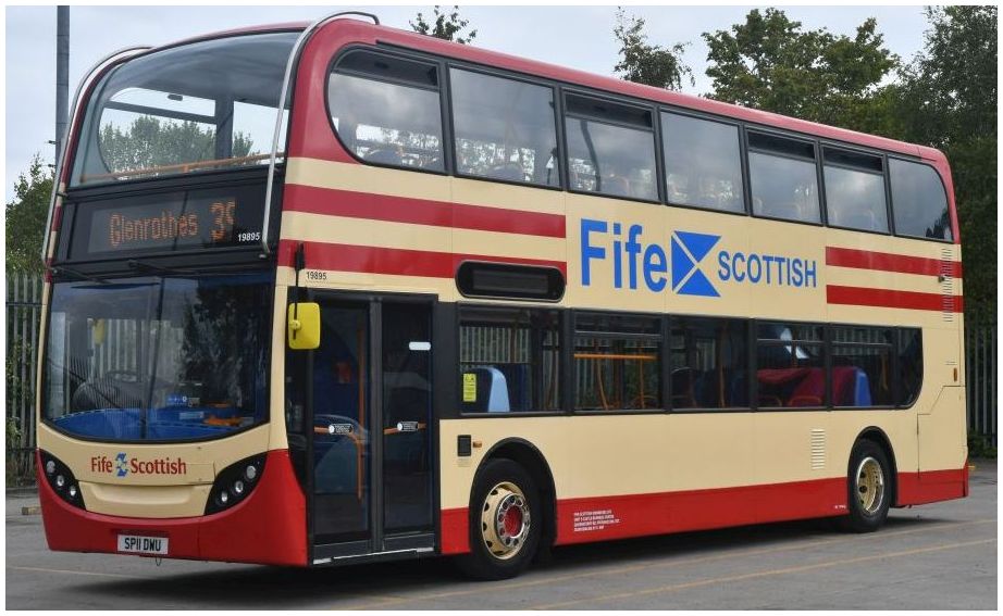UK6212 Alexander Dennis Enviro400 - Fife Scottish (19895 - SP11 DWU)