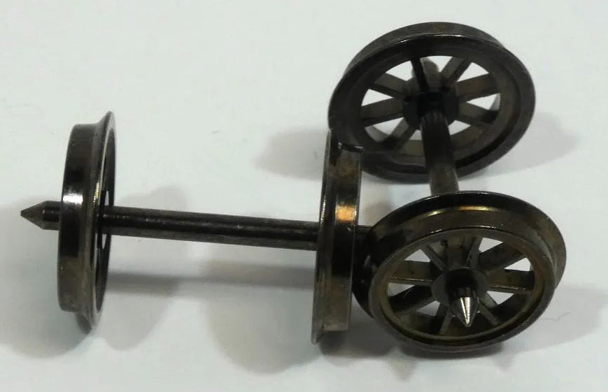 PS83 12.6mm 8 Spoked Wagon Wheels - One Wheel Live To Axle (1 Pair)