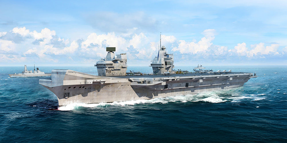 Royal Navy HMS Queen Elizabeth R08 Aircraft Carrier Model Kit