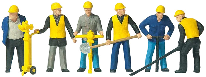 PR10035 Track Maintenance Gang (6) with Tools Exclusive Figure Set