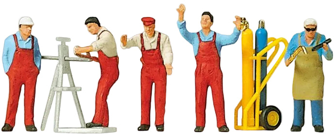 PR10243 Tradesmen (5) with Accessories Exclusive Figure Set