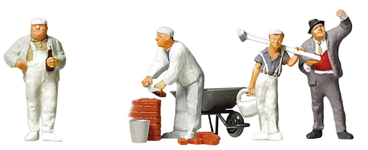 PR10251 Bricklayers (4) with Accessories Exclusive Figure Set