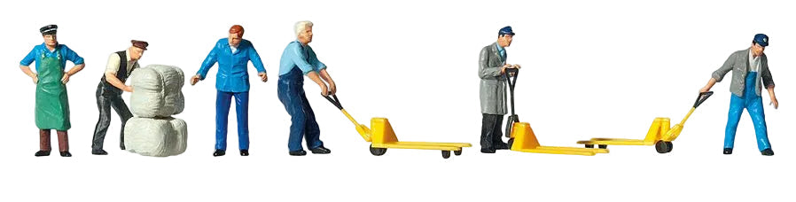 Delivery Men (6) with Accessories Exclusive Figure Set