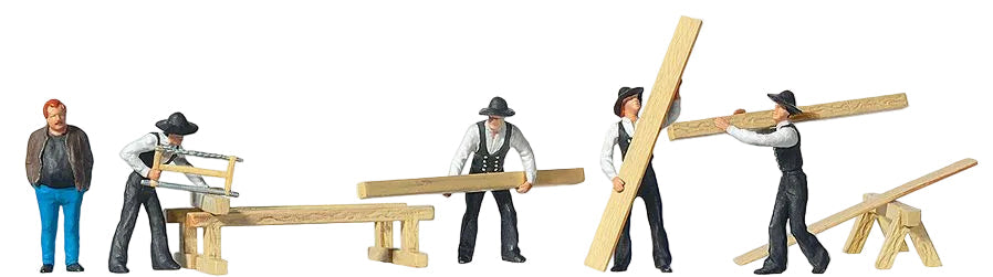 Carpenters (5) and Timber Exclusive Figure Set