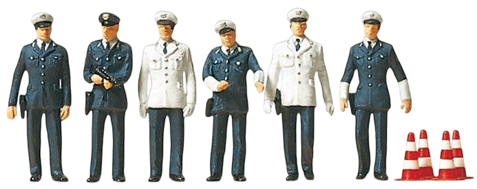 PR10422 German BRD Police (6) Exclusive Figure Set