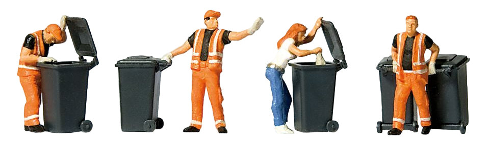 Modern Refuse Collection Scene (4) Exclusive Figure Set