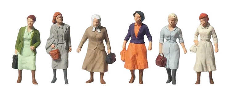 PR14085 Female Commuters (6) Standard Figure Set