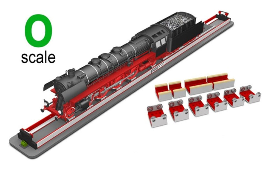 Rolling Road Stand (90cm) w/Wheel Cleaners O SCALE (2-rail/3-rail)