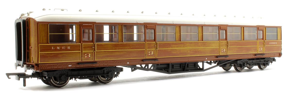 LNER 61 6 Gresley Corridor Third 23864 Teak