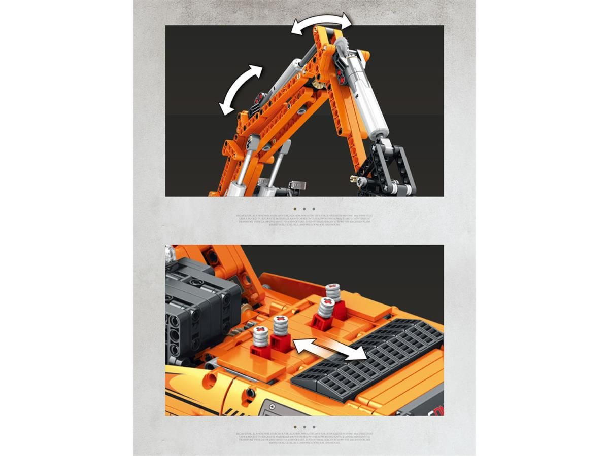 RC Excavator 1106pc Construction Set