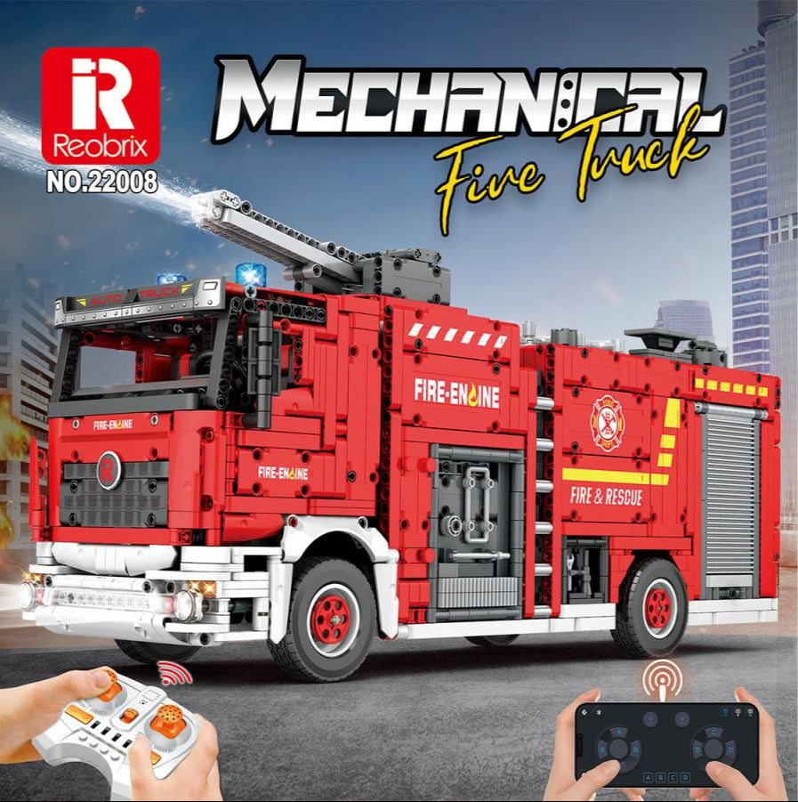 RC Fire Truck 2888pc Construction Set