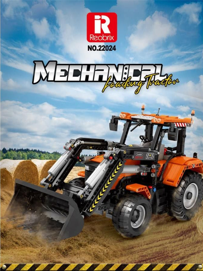 RC Front Loader Tractor 1496pc Construction Set