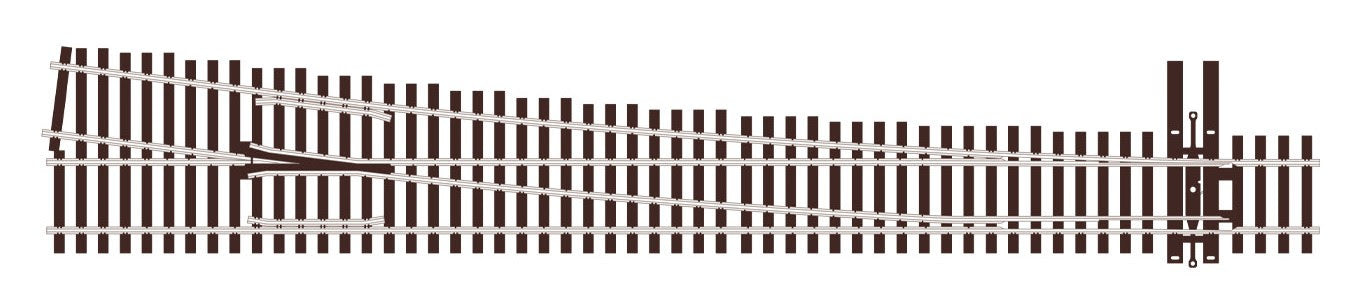 Code 83 - Streamline HO C70 #8 Right Hand Turnout