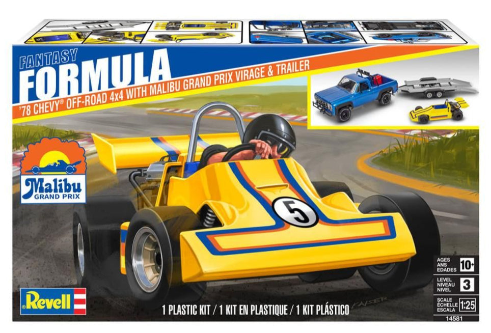 '78 Chevy 4x4 Pickup with Go-kart Model Kit