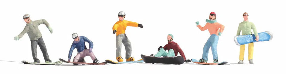 Snowboarders (6) Figure Set