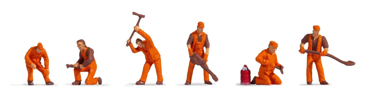 Track Workers (6) Hobby Figure Set