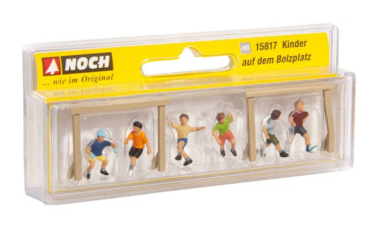 Children Playing Football (6) Figure Set